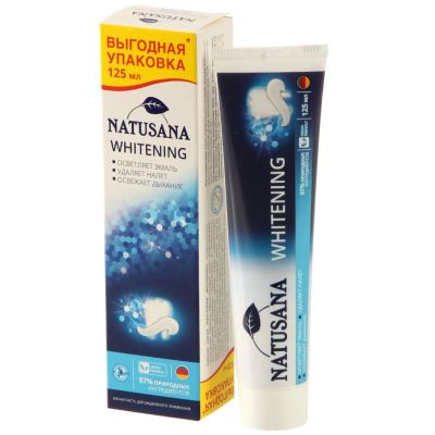 Лот: 25551055. Фото: 1. Зубная паста Natusana, Whitening... Уход за полостью рта