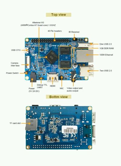 Лот: 11252519. Фото: 1. Микрокомпьютер OrangePi PC. Микроконтроллеры