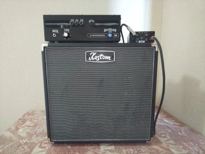 Лот: 23327116. Фото: 1. Ламповый гитарный стэк Kustom... Гитарные эффекты и комбоусилители