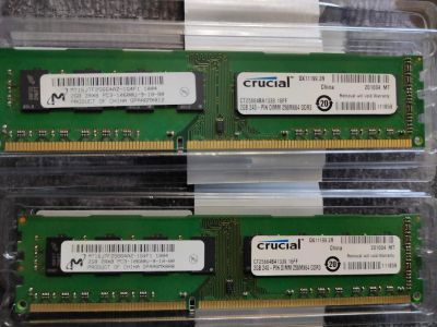 Лот: 15552372. Фото: 1. Crucial DIMM DDR3 4 Гб (2Гб+2Гб... Оперативная память