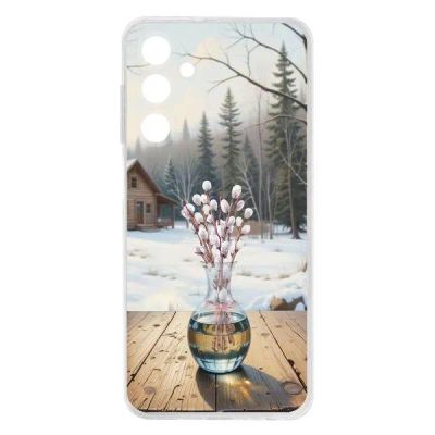 Лот: 25134972. Фото: 1. Чехол Krutoff Clear Case "Верба... Чехлы, бамперы