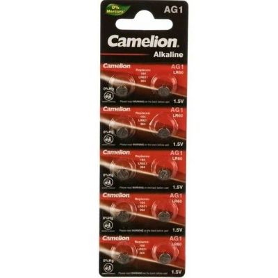 Лот: 25796199. Фото: 1. Батарейка CAMELION AG1 (364A/LR621... Батарейки, аккумуляторы, элементы питания