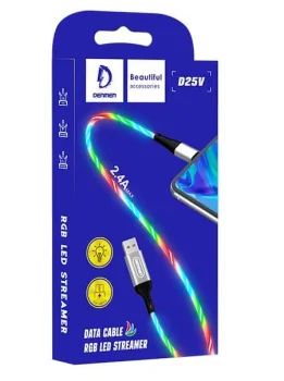 Лот: 18831403. Фото: 1. Кабель USB - MicroUSB Denmen D25V... Дата-кабели, переходники