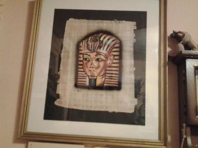 Лот: 4151166. Фото: 1. египет.постер.рама,стекло,папирус. Сувенирные наборы
