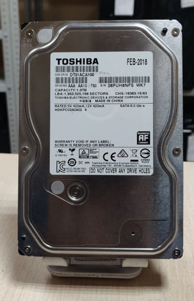 Лот: 20853082. Фото: 1. Жесткий диск 1000 Гб/Toshiba/3... Жёсткие диски (HDD)