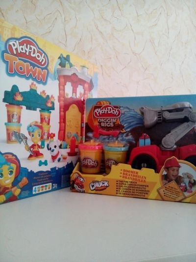 Лот: 7974882. Фото: 1. Play doh пожарная станция + пожарная... Другое (игрушки)