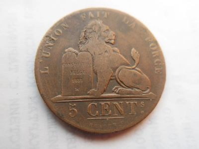 Лот: 10871018. Фото: 1. Бельгия 5 сантимов 1834. Европа