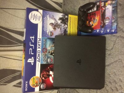 Лот: 13700376. Фото: 1. Sony PlayStation 4 slim. Игровые приставки, консоли