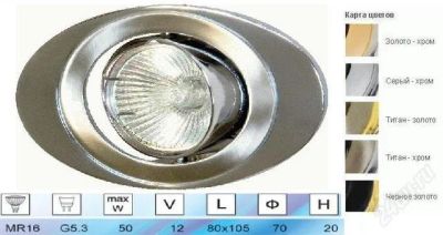 Лот: 968334. Фото: 1. 108Т-MR16 G5.3 Feron титан-золото... Другое освещение