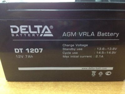 Лот: 7714806. Фото: 1. Аккумулятор DELTA DT1207 новый. Батарейки, аккумуляторы, элементы питания