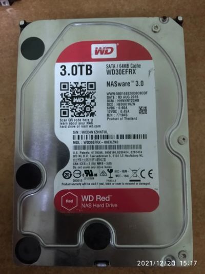 Лот: 18404231. Фото: 1. HDD WD red 3Tb wd30efrx. Жёсткие диски (HDD)