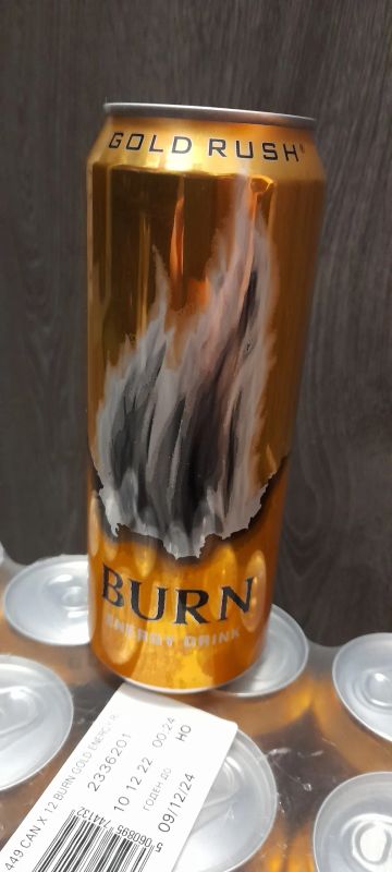Лот: 20006934. Фото: 1. Энергетический напиток Burn... Напитки