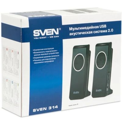 Лот: 6428958. Фото: 1. Колонки 2.0 SVEN 314. Акустические системы
