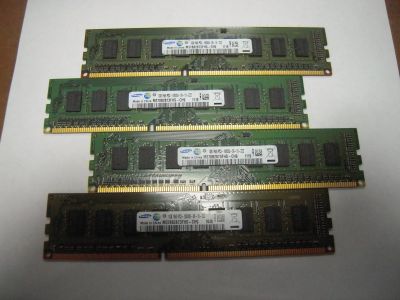 Лот: 12838812. Фото: 1. Комплект ОЗУ DDR3 4gb (4x 1gb... Оперативная память