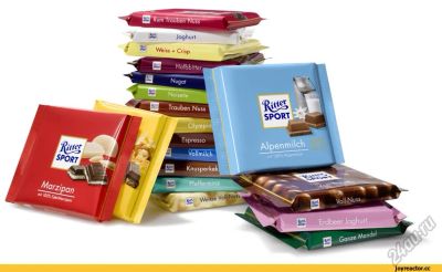 Лот: 8068676. Фото: 1. Шоколад Ritter Sport 100 гр. Шоколад, конфеты