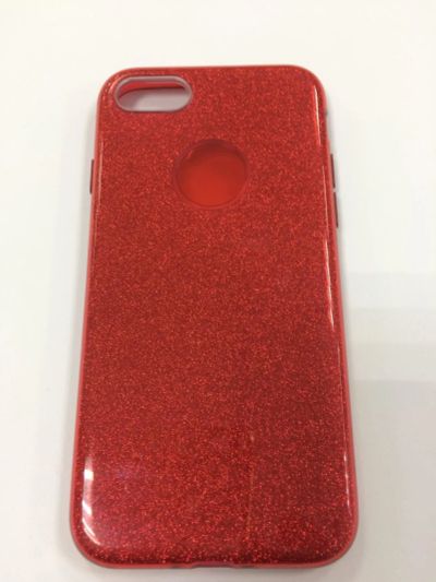 Лот: 10486331. Фото: 1. Чехол iPhone 7/ 8 Силикон Блестящий... Чехлы, бамперы