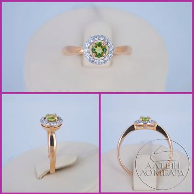 Лот: 9181062. Фото: 1. Золотое кольцо 585 пробы. Камень... Кольца, перстни