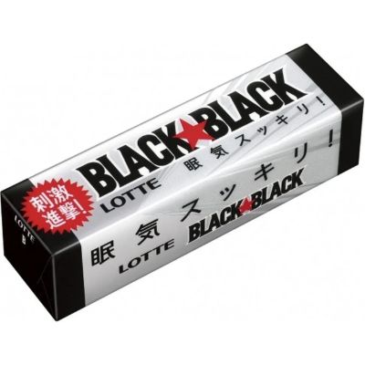 Лот: 20532157. Фото: 1. LOTTE Резинка жев. Black Black... Жевательная резинка