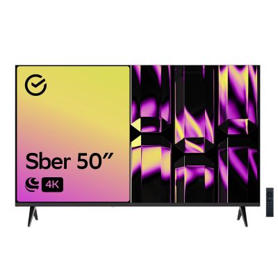 Лот: 24289022. Фото: 1. Умный телевизор Sber SDX-50U4126. Умный дом
