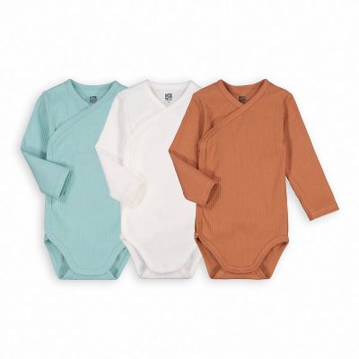 Лот: 24146742. Фото: 1. Комплект из трех боди с LaRedoute. Ползунки, распашонки, слипы