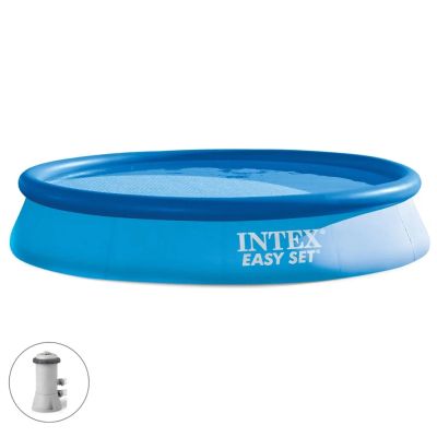 Лот: 24115289. Фото: 1. Бассейн надувной Intex, 366х76... Другое (строительство и ремонт)