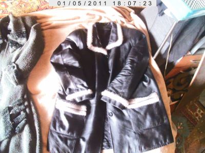 Лот: 10385485. Фото: 1. Куртка кожаная. Верхняя одежда