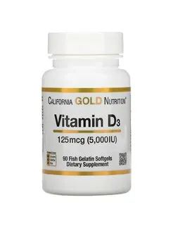 Лот: 19614191. Фото: 1. California Gold NutritionД3 Vitamin... Спортивное питание, витамины