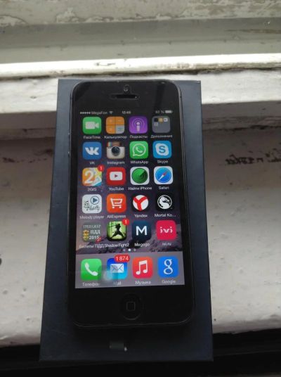 Лот: 5491373. Фото: 1. Iphone 5 16gb black. Смартфоны