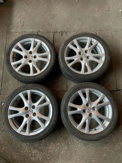 Лот: 15817516. Фото: 1. Колеса Mazda Demio R16. Шины