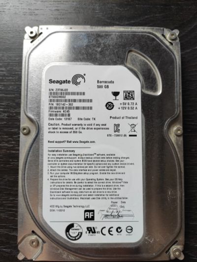Лот: 17406708. Фото: 1. жесткий диск Seagate Barracuda... Жёсткие диски (HDD)