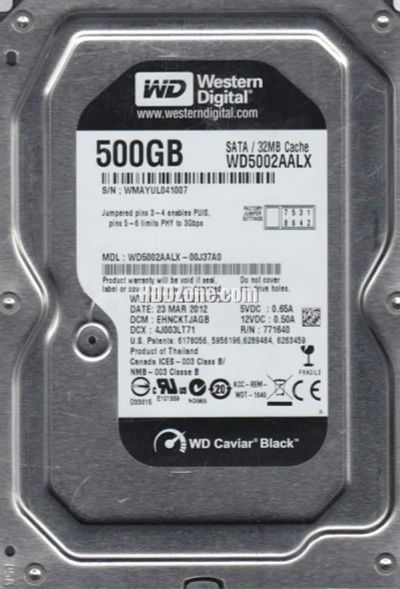 Лот: 17371218. Фото: 1. Жесткий диск WD Caviar black 500gb... Жёсткие диски (HDD)