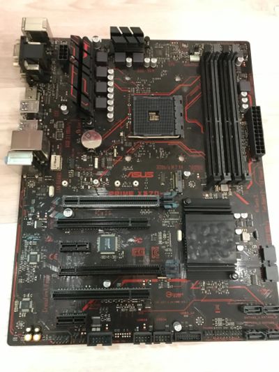 Лот: 18603228. Фото: 1. Материнская плата Asus x370-A... Материнские платы