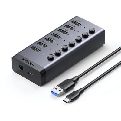 Лот: 21506833. Фото: 1. USB-хаб UGREEN USB-C to 7-Port... USB хабы