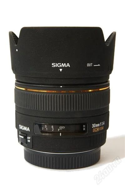 Лот: 754503. Фото: 1. SIGMA AF 30 mm F/1.4 EX DC for... Объективы