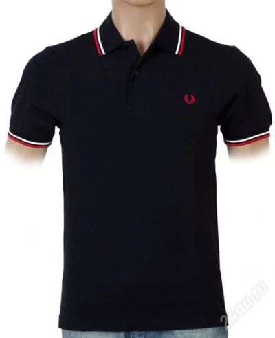 Лот: 1623830. Фото: 1. Поло FRED PERRY Twin Tipped черное... Рубашки, водолазки