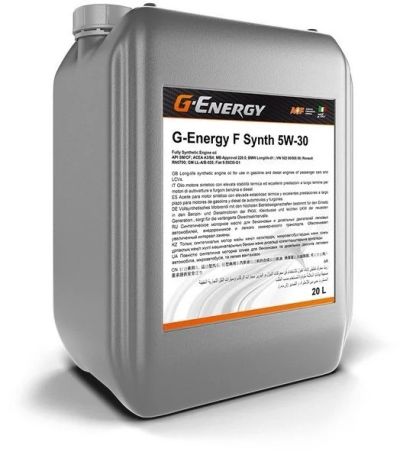 Лот: 20345076. Фото: 1. G-Energy F Synth 5W30 SM/CF (20л... Масла, жидкости