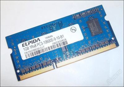 Лот: 2767499. Фото: 1. Elpida EBJ10UE8BDS0-DJ-F 1 ГБ... Оперативная память