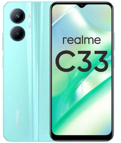 Лот: 20318677. Фото: 1. Смартфон Realme C33 4/64GB, Green. Смартфоны
