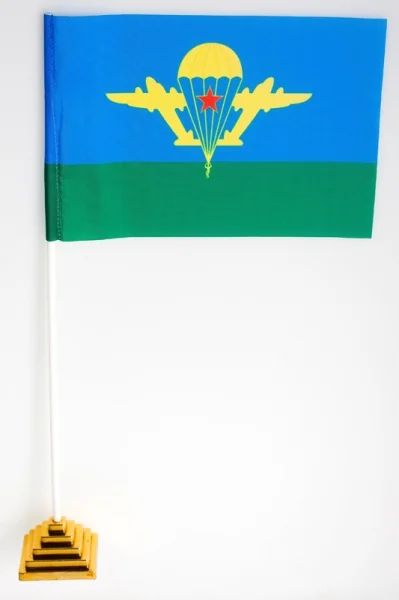Лот: 4133055. Фото: 1. Флажок настольный с подставкой... Флаги, гербы