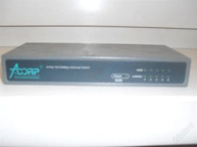 Лот: 933074. Фото: 1. Хаб acorp hu5d 5-port 10/100Mbps... Маршрутизаторы (роутеры)