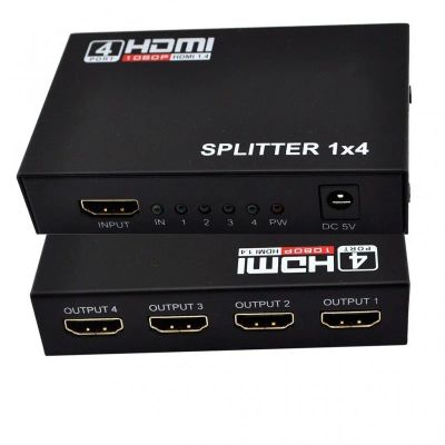 Лот: 12635318. Фото: 1. HDMI spliter разветвитель на 4... Шлейфы, кабели, переходники