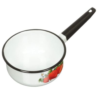 Лот: 24122895. Фото: 1. Ковш сталь, эмалированное покрытие... Сковороды и сотейники