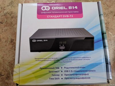 Лот: 14856466. Фото: 1. Цифровая приставка ORIEL 814. Цифровое, спутниковое ТВ