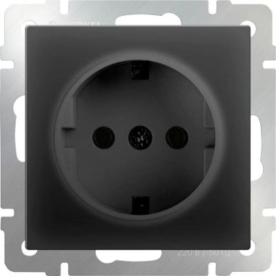 Лот: 12837670. Фото: 1. Розетка с заземлением / WL08-SKG-01-IP20... Электроустановочные изделия