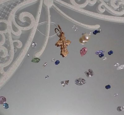 Лот: 16969416. Фото: 1. Крест золото 585 проба 0,98. Кулоны, подвески