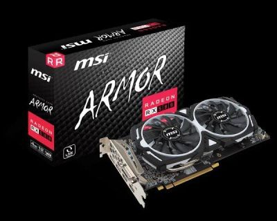 Лот: 10800251. Фото: 1. Radeon RX 580 MSI ARMOR 8G OC... Видеокарты
