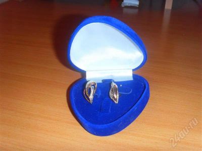 Лот: 721206. Фото: 1. Серьги 585 проба , 7.53 грамма. Серьги, каффы