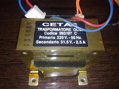 Лот: 6434566. Фото: 1. Трансформатор 220V 50Hz - 31.5V... Трансформаторы, катушки