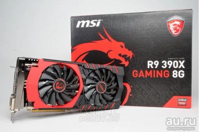 Лот: 9996770. Фото: 1. MSI Radeon R9 390X gaming 8G. Видеокарты