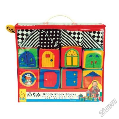 Лот: 5812000. Фото: 1. Мягкие кубики K's Kids. Развивающие